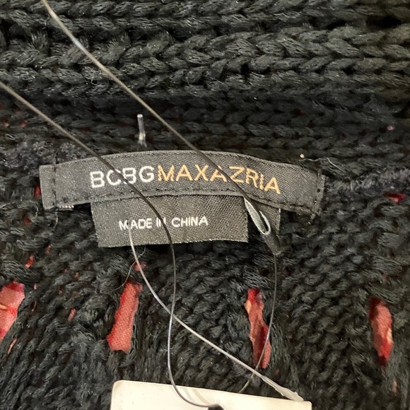 BCBGMaxAzria medium Womens New with tags Black Open-Knit Sweater - Picture 4 of 16